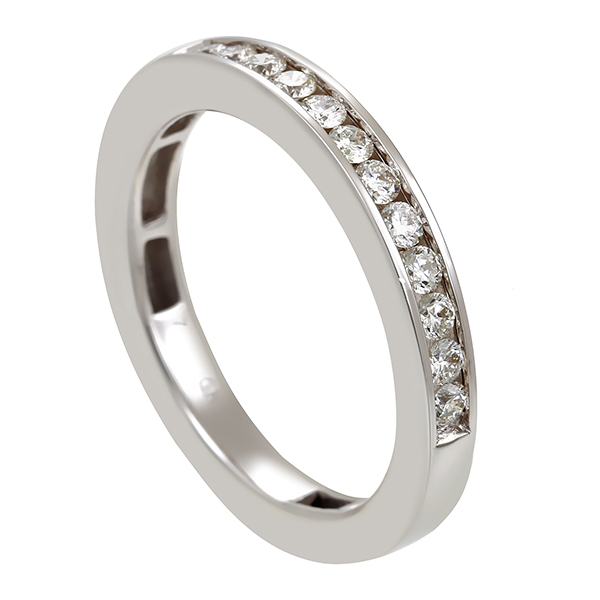 Diamantring, 18K, Weißgold, Brillant