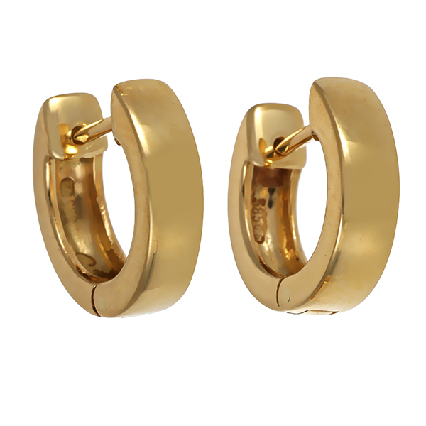 Ohrringe, 14K, Gelbgold, Creolen