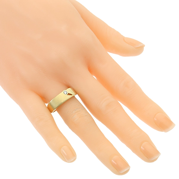 Diamantring, 14K, Gelbgold, Brillant