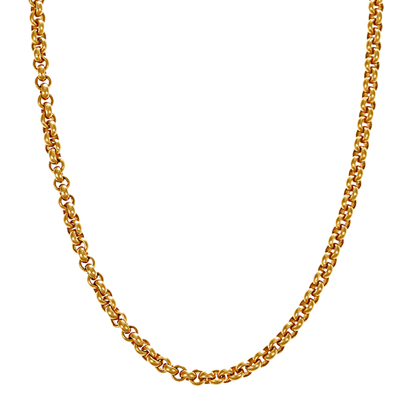 Goldkette, 18K, Gelbgold, Erbs-