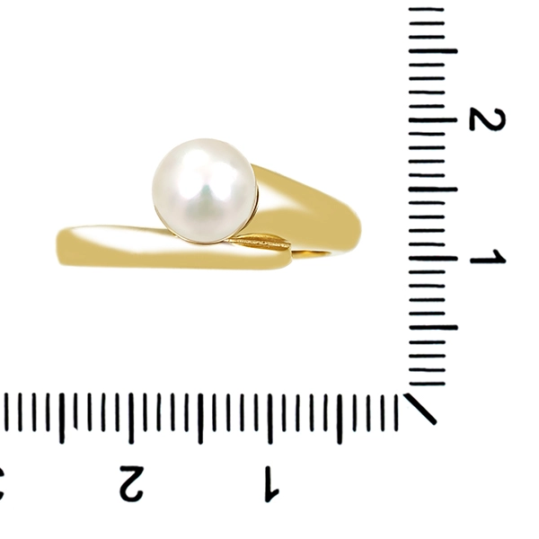 Ring, 8K, Gelbgold, Perle