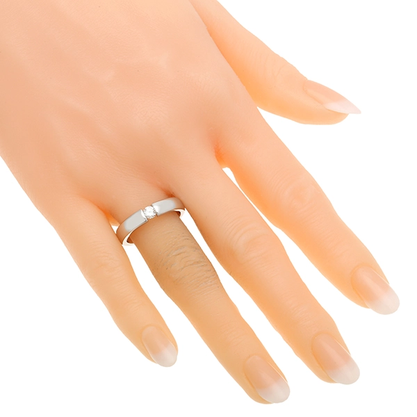 Diamantring, 14K, Weißgold,  Brillant 0,18 ct