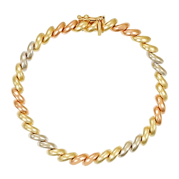 Armband, 14K, Rot-/Weiß-/Gelbgold