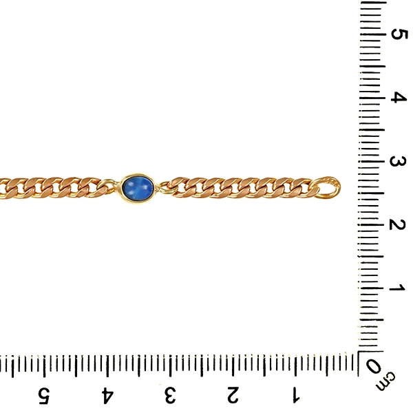 Armband, 8K, Gelbgold, Saphir