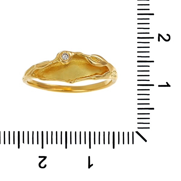 Diamantring, 18K, Gelbgold, Brillant
