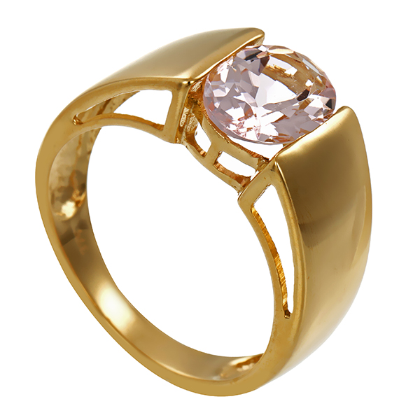 Ring, 9K, Gelbgold, Morganit