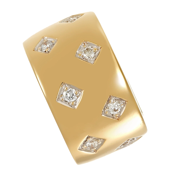 Anhänger, 14K, Gelb-/Weißgold, Brillanten, Caren Pfleger
