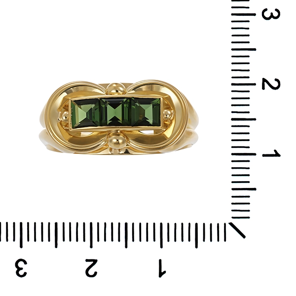 Ring, 14K, Gelbgold, Turmalin
