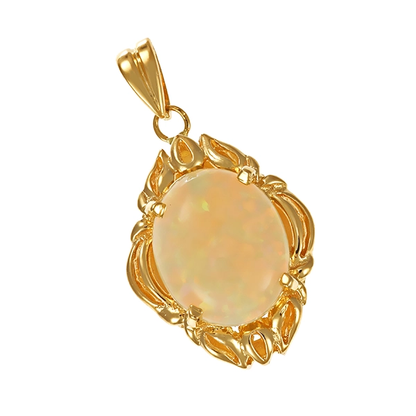 Anhänger, 18K, Gelbgold, Opal