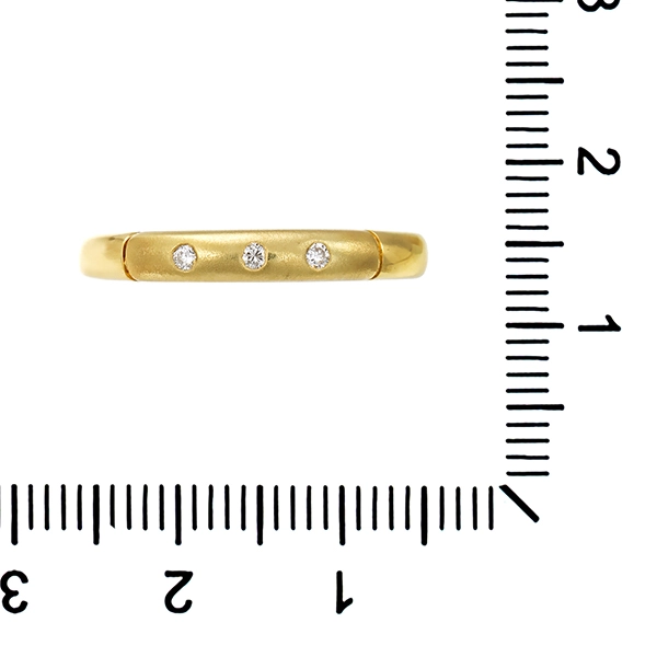 Diamantring, 14K, Gelbgold, Brillanten