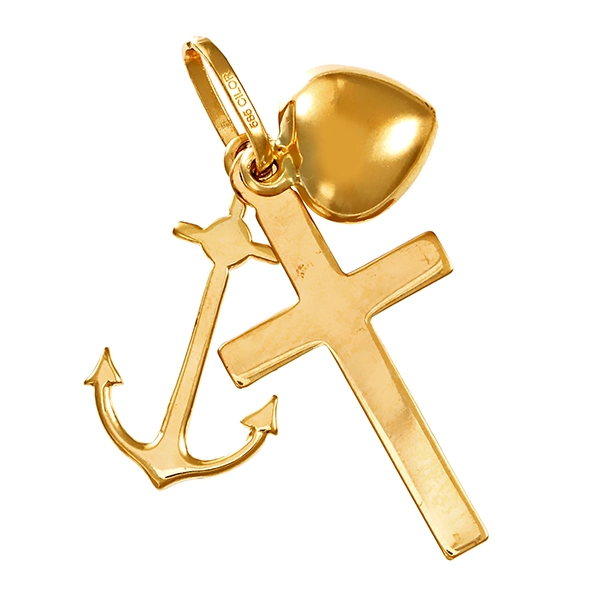 Anhänger, 14K, Gelbgold