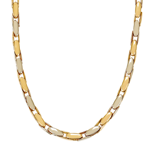 Collier, 18K, Gelb-/Weißgold
