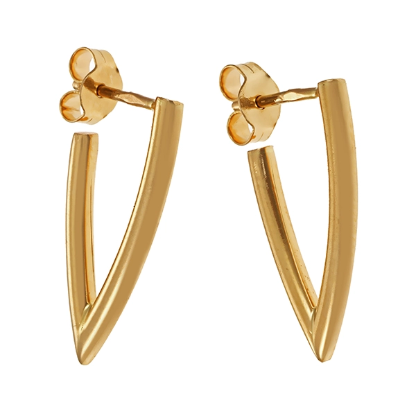 Steckcreolen, 14K, Gelbgold