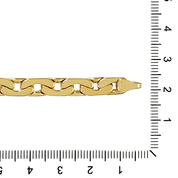 Armband Flachanker-, 14K, Gelbgold