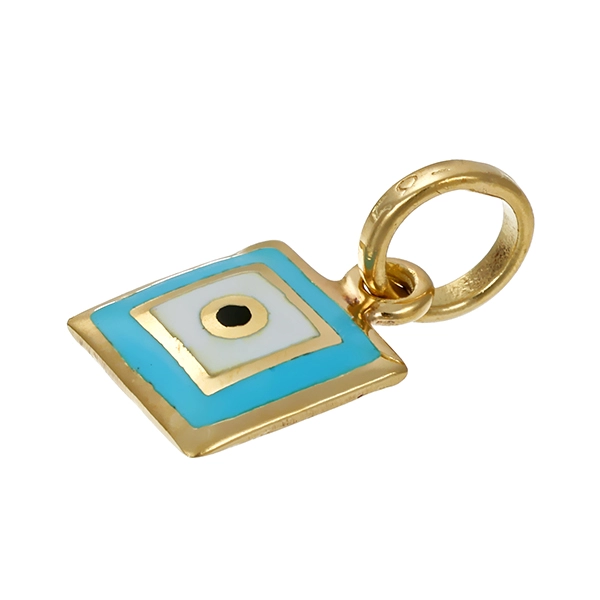 Anhänger, 14K, Gelbgold, Emaille