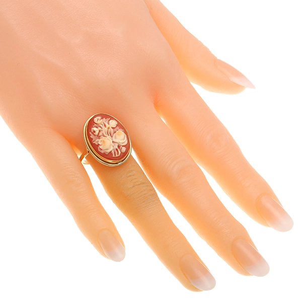 Ring, 18K, Gelbgold, Gemme