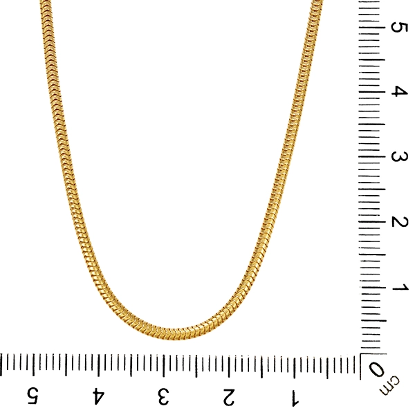 Kette, 14K, Gelbgold, Schlange
