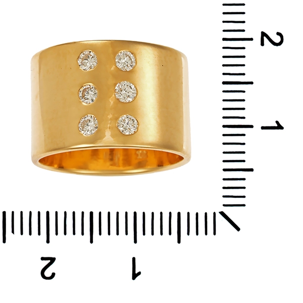 Ring, 18K, Gelbgold, Brillanten