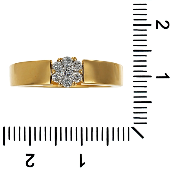 Brillantring, 18K, Gelbgold, 0,23ct