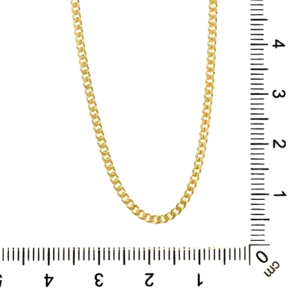 Kette, 14K, Gelbgold, Panzer-