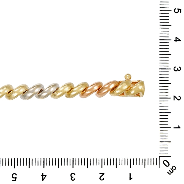 Armband, 14K, Rot-/Weiß-/Gelbgold