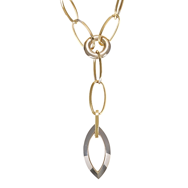 Collier, 14K, Gelb-/Weißgold