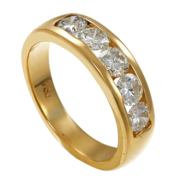 Ring, 18K, Gelbgold, Brillanten, U49
