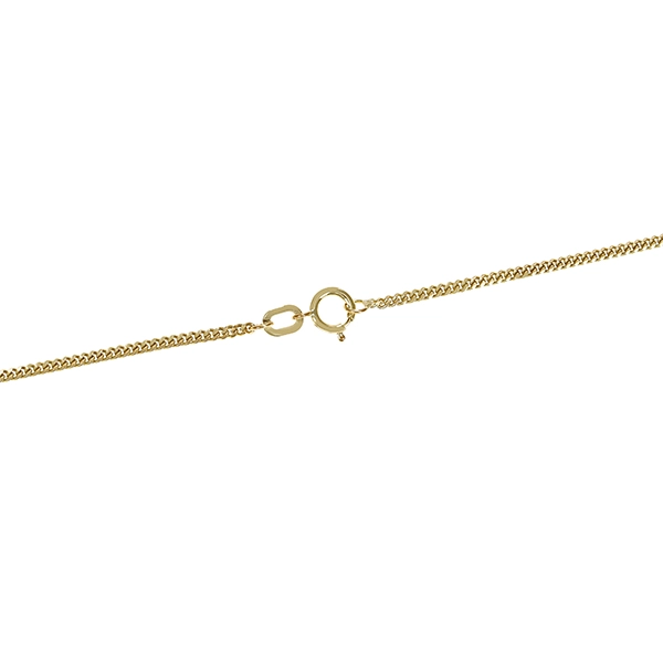 Collier, 8K, Gelbgold, Panzer-, Rubin, Saphir