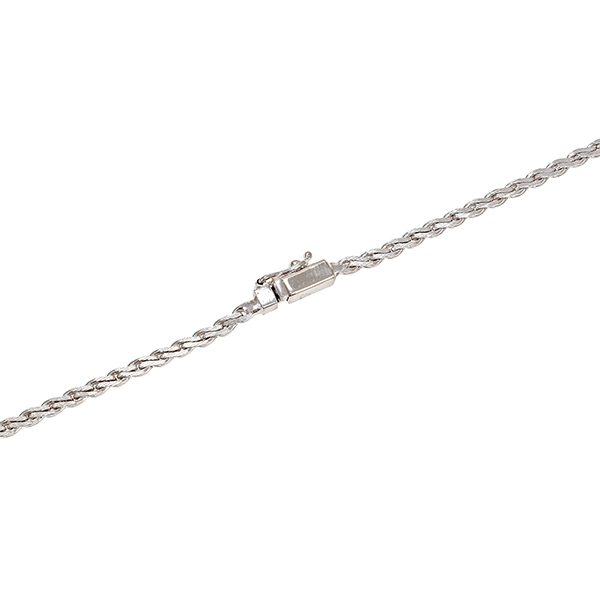 Collier, 14K, Weißgold, Zuchtperle, Brillanten