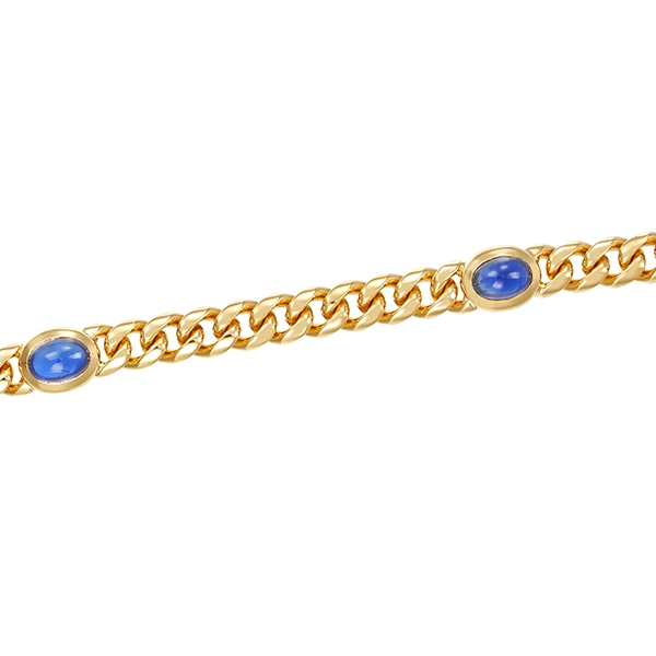 Armband, 18K, Gelbgold, Saphir