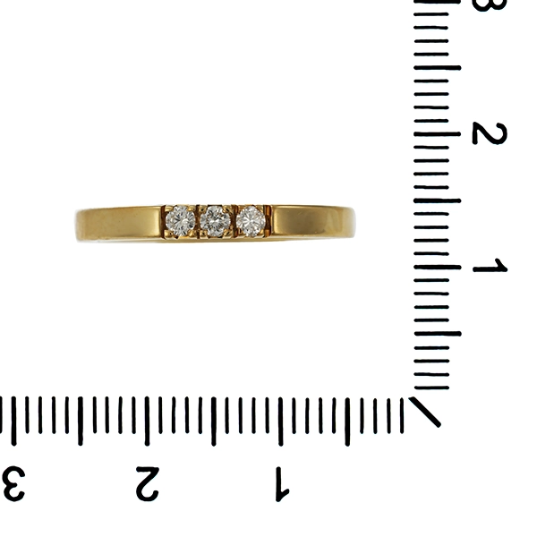 Diamantring, 14K, Gelbgold, Brillanten