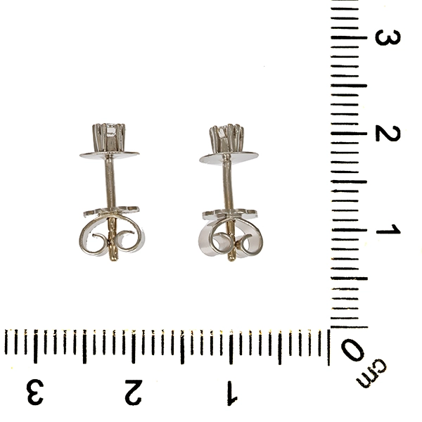 Ohrstecker, 14K, Weißgold, Brillanten