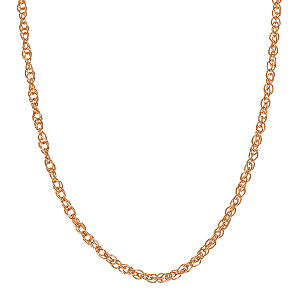 Collierkette, 14K, Rotgold, Doppelanker-