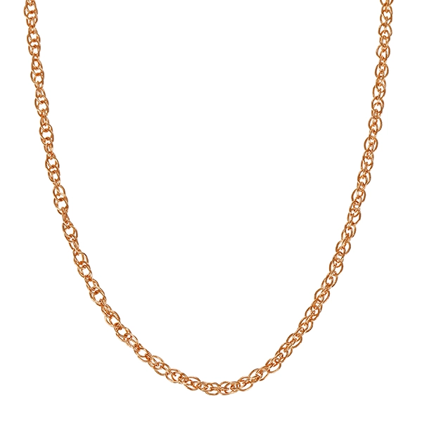 Collierkette, 14K, Rotgold, Doppelanker-