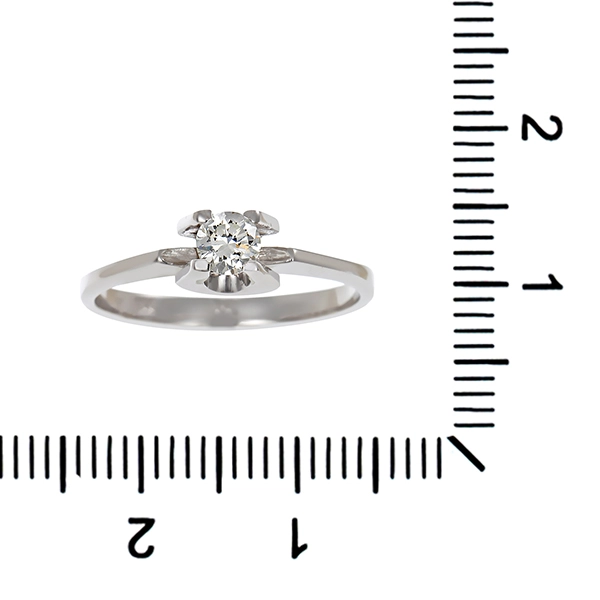 Brillantring, 14K, Weißgold, ca. 0,25ct, U54