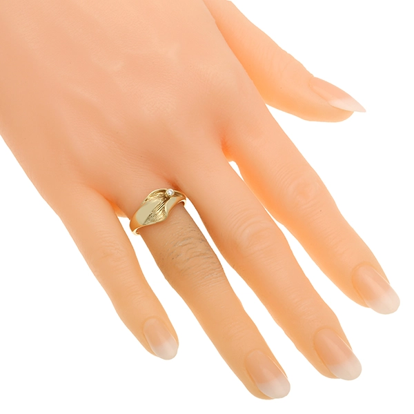 Diamantring, 14K, Gelbgold, Brillant