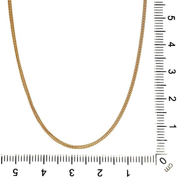 Collierkette, 8K, Gelbgold, Schlangen-