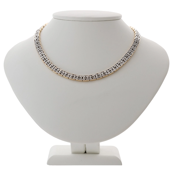 Collier, 18K, Gelb-/Weißgold, Diamanten 2,24 ct