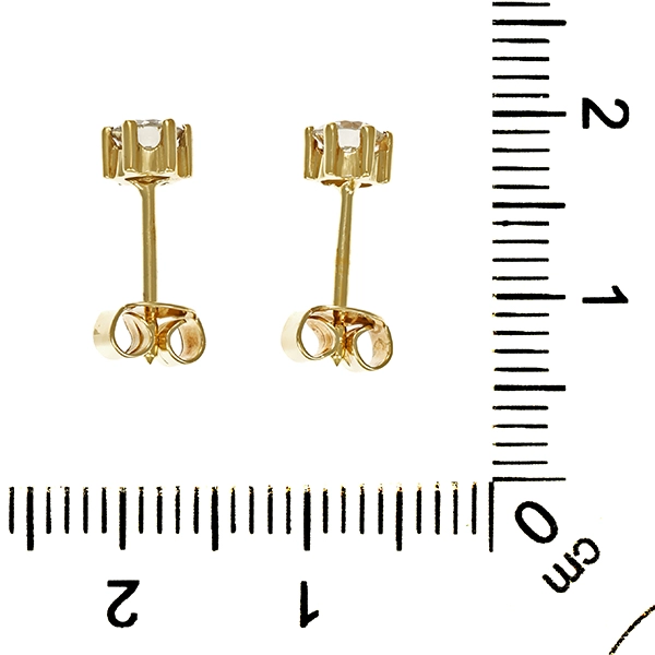 Ohrstecker, 14K, Gelbgold, Brillanten 0,46 ct