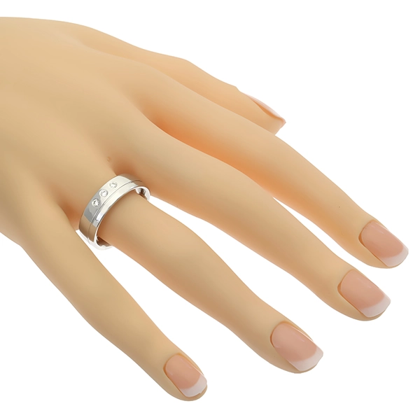 Diamantring, 14K, Weißgold, Brillanten