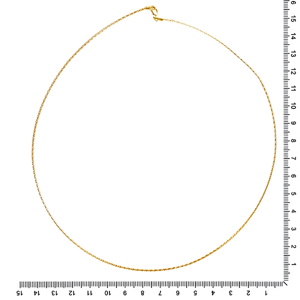 Collierkette, 18K, Gelbgold, Reif