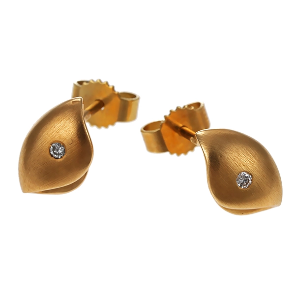 Ohrstecker, 14K, Gelbgold, Brillant