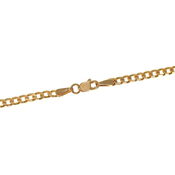Collierkette, 14K, Gelbgold, Panzer-