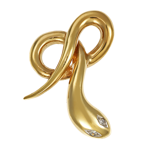 Anhänger, 8K, Gelbgold, Diamanten
