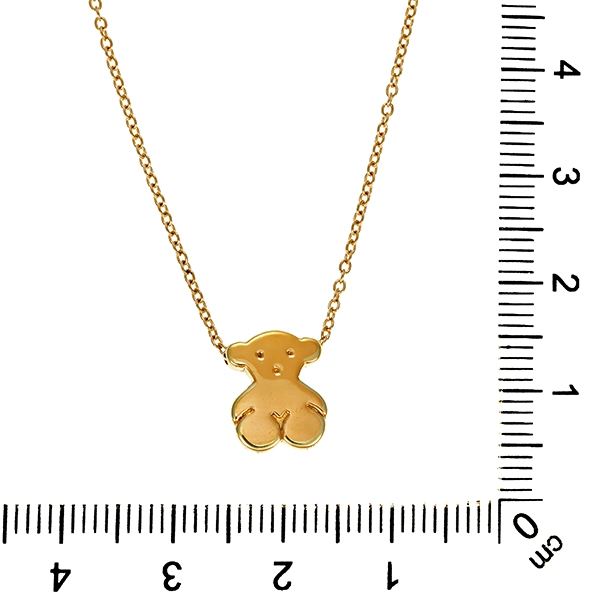 Collier, 18K, Gelbgold, Anker-, Bär