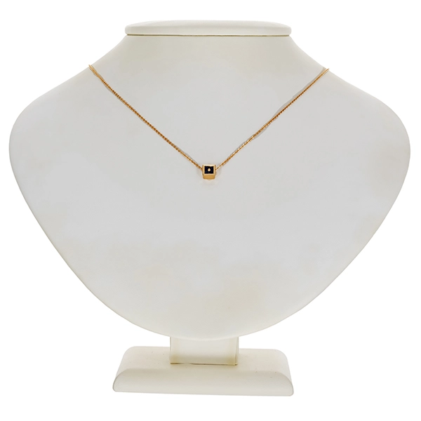 Collier, 14K, Gelbgold, Saphire