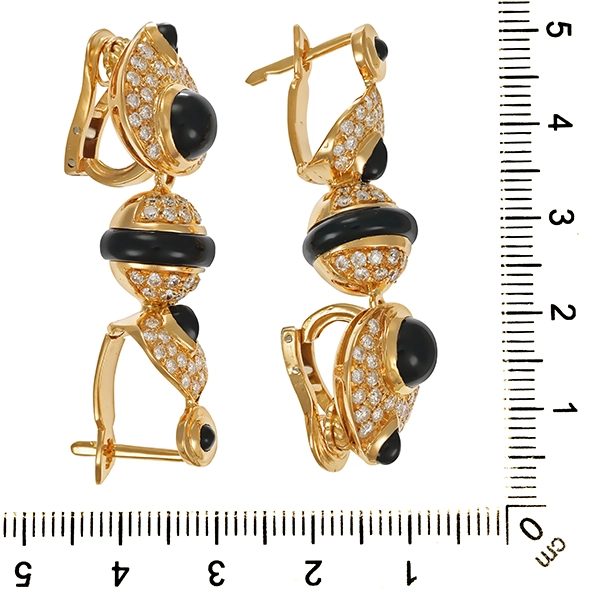 Ohrschmuck, 18K, Gelbgold, Brillant