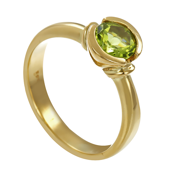 Ring, 14k, Gelbgold, Peridot 
