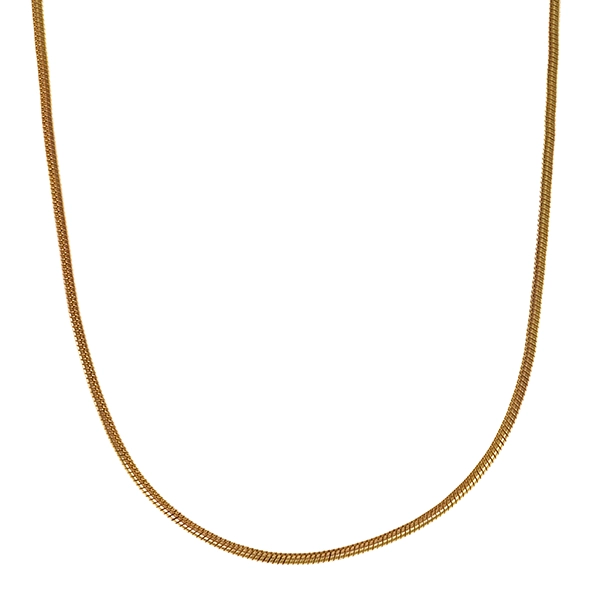 Collierkette, 8K, Gelbgold, Schlange-