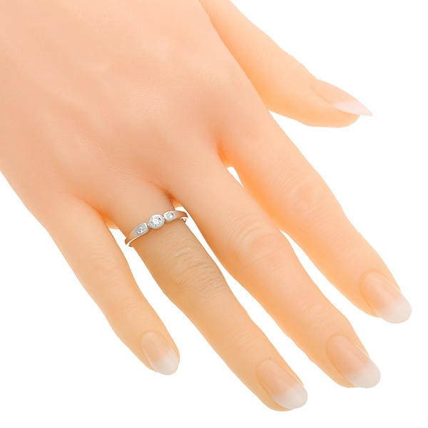Diamantring, 14K, Weißgold, Brillanten 0,15 ct
